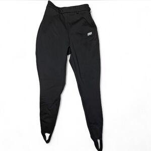 ASOS 4505 Ski Snow Stirrup Pants Black Womens Size 4 Softshell Fleece Comfort